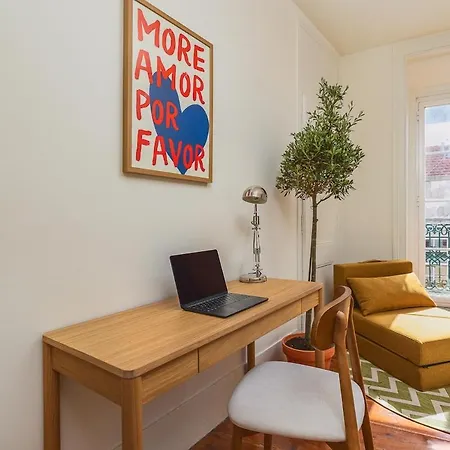 Chiado Charm Sunny 1br With Views With Ac Apartment